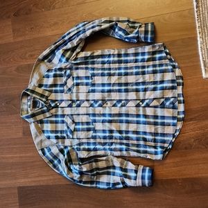 7 Diamonds Longsleeve men's dress shirt. Plaid, size L